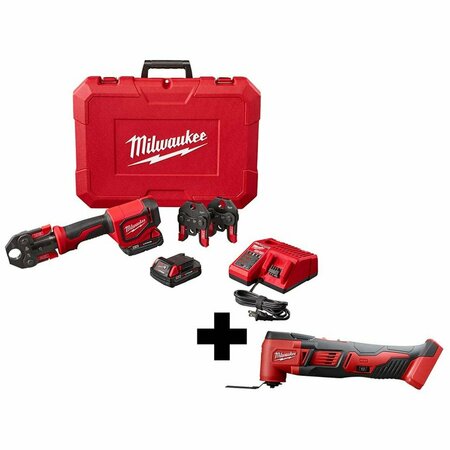 MILWAUKEE TOOL M18 Press Tool Kit, M18 Multi-Tool 2674-22C, 2626-20