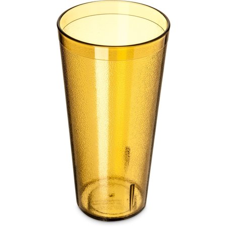 CARLISLE FOODSERVICE SAN Plastic Tumbler, 24 oz., Amber, PK72 522413