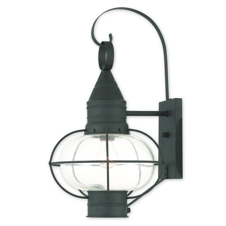 LIVEX LIGHTING Newburyport 1 Light Black Outdoor Wall L 26904-04