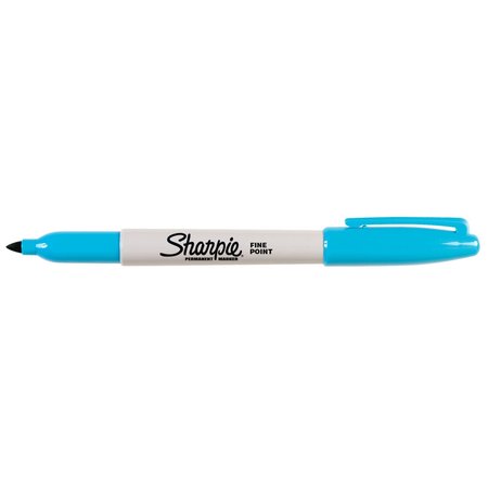 Sharpie Perm Marker, Fine Point, Turquoise Ink 30133