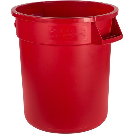 BRONCO 10 gal Round Trash Can, Red 84101005