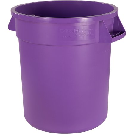 BRONCO 10 gal Round Trash Can, Purple 84101089