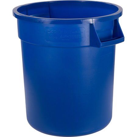 BRONCO 10 gal Round Trash Can, Blue 84101014