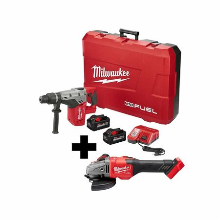 MILWAUKEE TOOL M18 Hammer Drill Kit, M18 Grinder Kit 2717-22HD, 2981-20