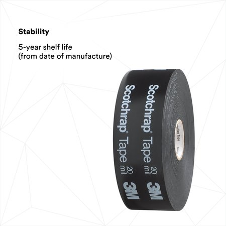 3M Electrical Tape, 20 mil, 4" x 100 ft., PK4 51-PRINTED-4X100FT