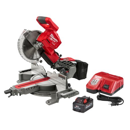 Milwaukee Tool Cordless, 10 in Blade Dia., Max Blade Speed: 4,000 RPM 5/8 in Arbor Size 2734-21
