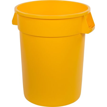 BRONCO 32 gal Round Trash Can, Yellow 84103204