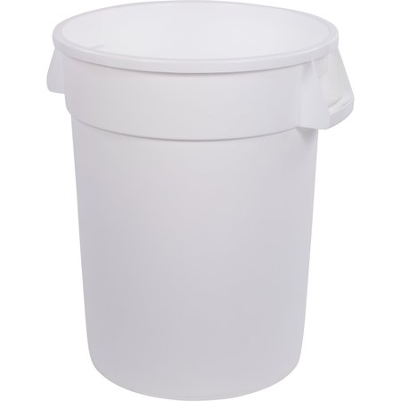 BRONCO 32 gal Round Trash Can, White 84103202