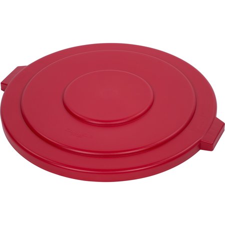 BRONCO 55 Gal Trash Can Lid, Red 84105605