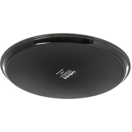 Carlisle Foodservice Round Tray, 14-5/8", Black, PK12 1400GL004