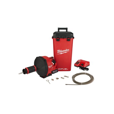 Milwaukee Tool M18 FUEL Drain Snake w/ CABLE DRIVE w/1/4” and 3/8” Cables 2772B-21XC