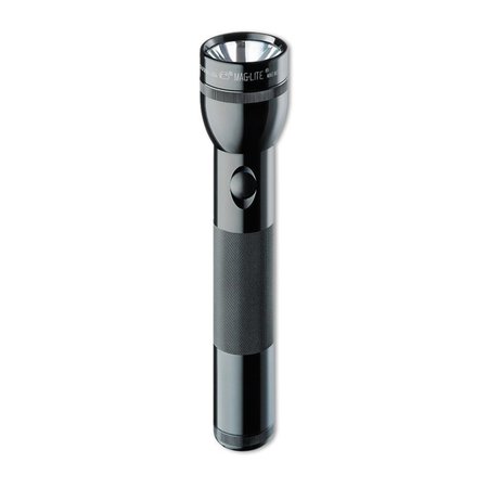 Maglite Black No Led Industrial Handheld Flashlight, D, 9 lm TT2D016K