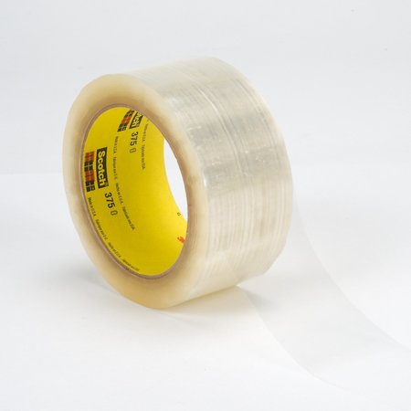 SCOTCH Box Sealing Tape 375, Clear, 48, PK3 375