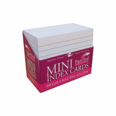 ROARING SPRING Mini Index Cards, 3"x2.5", 200/Set, PK36 28041CS