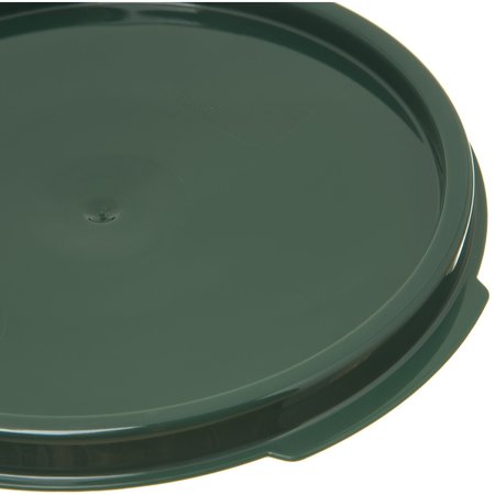 Carlisle Foodservice Round Container Lid, 2-4 qt., Green, PK12 1077108