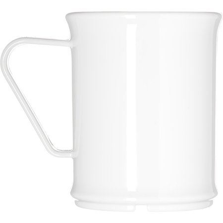 Carlisle Foodservice Polycarbon Handled Mug, 9.6 oz., Wht, PK48 PCD79602