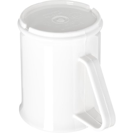 Carlisle Foodservice Polycarbon Handled Mug, 9.6 oz., Wht, PK48 PCD79602