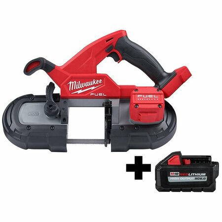 Milwaukee Tool M18 Fuel Compact Band Saw, XC6.0 Battery 2829-20, 48-11-1865