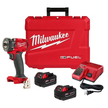 MILWAUKEE TOOL M18 FUEL 3/8 in. Compact Impact Wrench with Friction Ring Kit 2854-22R