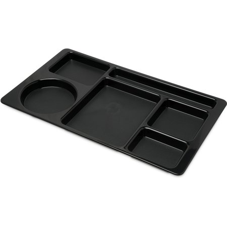 CARLISLE FOODSERVICE Omni-Direction Space Save Tray, Blk, PK24 61503