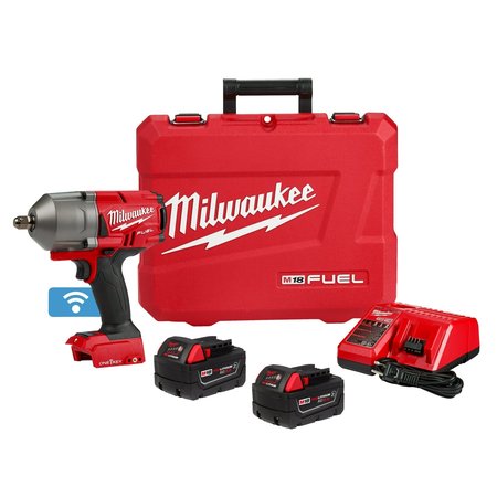 Milwaukee Tool M18 FUEL 1/2 in. High Torque Impact Wrench with Pin Detent with ONE-KEY Kit 2862-22R