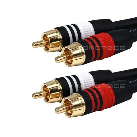 Monoprice A/V Cable, 2 RCA M/M, 6ft 2864