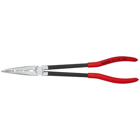 Knipex Extra Long Needle Nose Pliers, 11", 45 deg 28 81 280