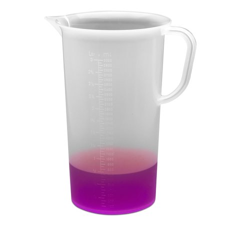 Bel-Art Pitcher Graduated Plastic 3000 ML 28993-0000