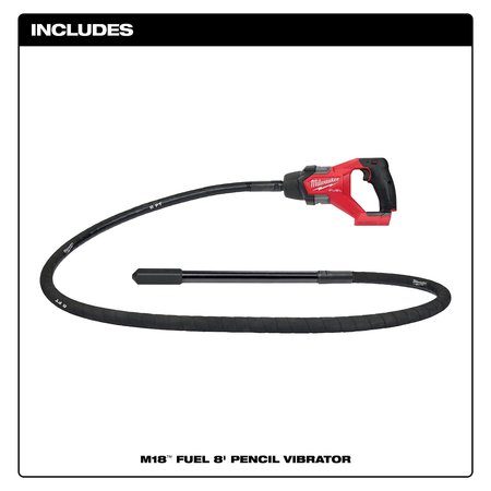 Milwaukee Tool M18 FUEL 8 ft. Concrete Pencil Vibrator (Tool Only) 2911-20