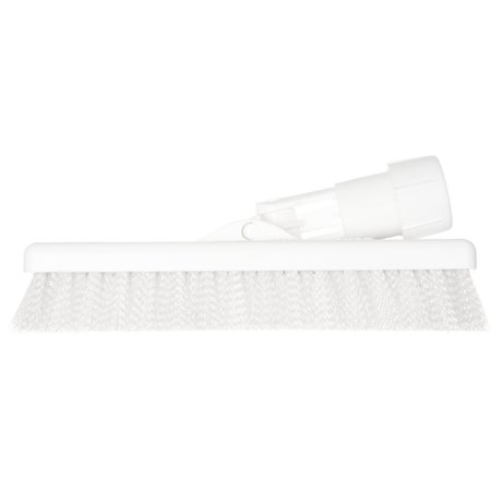 Sparta 3.5 in W Swivel Scrub Brush, White, Polypropylene 3638831EC02