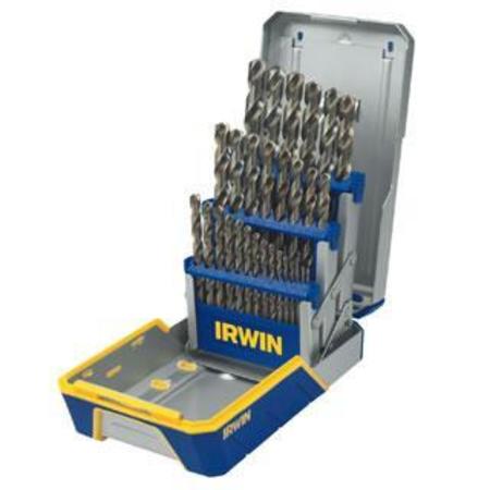 IRWIN 29-pc. Cobalt Alloy Steel M-42 Metal Index Drill Bit Set 3018002B