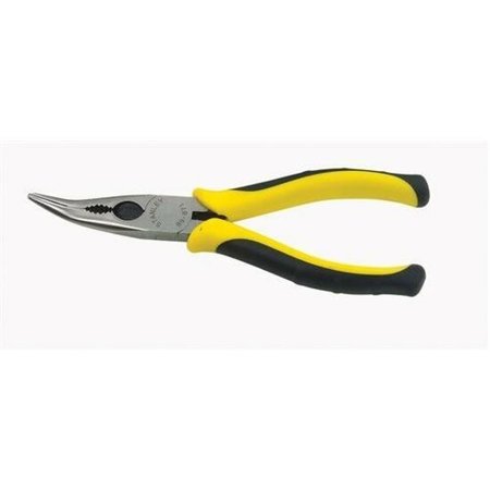 Stanley 6 3/8 in Bent Needle Nose Plier Ergonomic Handle 89-871