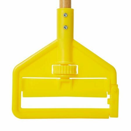Rubbermaid Commercial Mop Handle, Slide-On, Side Gate, 54 in L, Wood, Natural FGH115000000