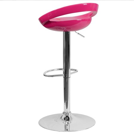 Flash Furniture Pink Vinyl Barstool 2-CH-TC3-1062-PK-GG