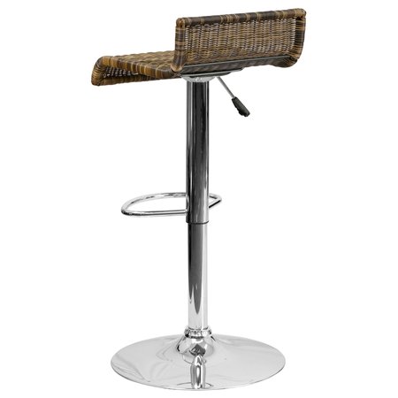 Flash Furniture Wicker Adjustable Height Stool 2-DS-712-GG