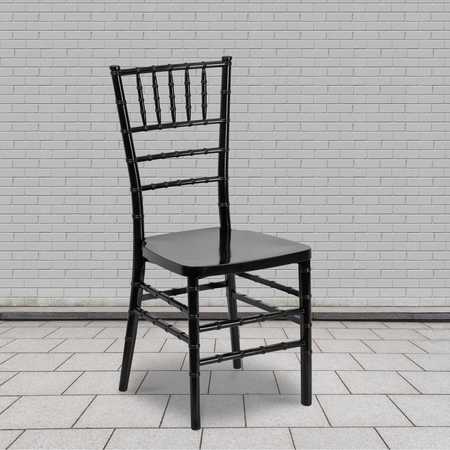 Flash Furniture HERCULES PREMIUM Series Black Resin Stacking Chiavari Chair 2-LE-BLACK-GG