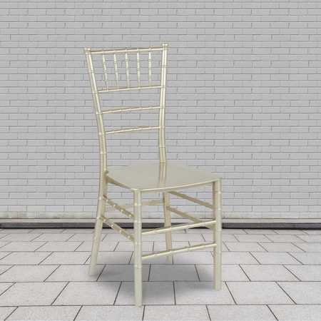 Flash Furniture HERCULES Series Champagne Resin Stacking Chiavari Chair 2-LE-CHAMP-M-GG