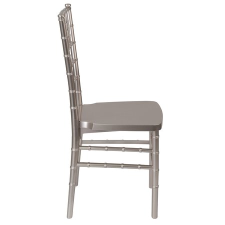Flash Furniture HERCULES PREMIUM Series Pewter Resin Stacking Chiavari Chair 2-LE-PEWTER-GG