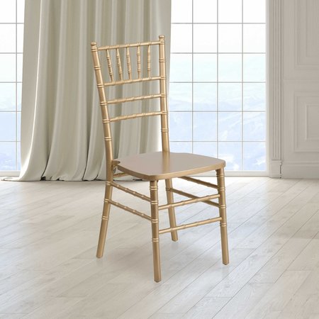 Flash Furniture HERCULES Series Gold Wood Chiavari Chair 2-XS-GOLD-GG