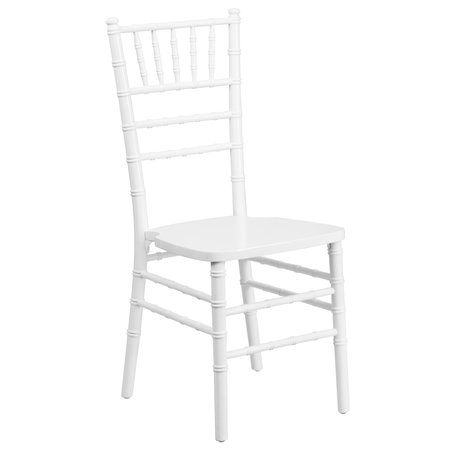 Flash Furniture HERCULES Series White Wood Chiavari Chair 2-XS-WHITE-GG