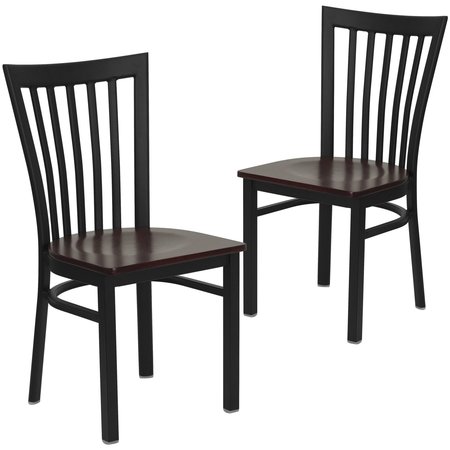 Flash Furniture Black School Chair-Mah Seat 2-XU-DG6Q4BSCH-MAHW-GG