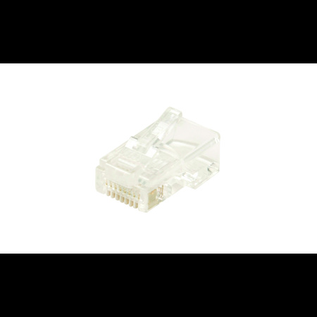 STEREN Modular Plug 8C 8x8 RJ45 Round Solid 300-168