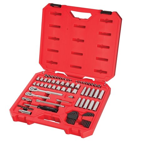 Craftsman 1/4 | 3/8 Drive Drive Mechan Tool Set 1/4"- 3/8", 83 pcs., Fractional & Metric, 83 pcs CMMT12021