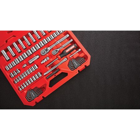 Craftsman 1/4 | 3/8 Drive Drive Mechan Tool Set 1/4"- 3/8", 83 pcs., Fractional & Metric, 83 pcs CMMT12021