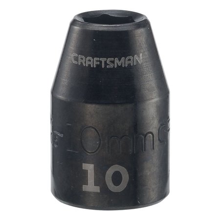 CRAFTSMAN Sockets, 1/2" Drive 10mm Metric Shallow CMMT13005