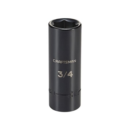 Craftsman Sockets, 1/2" Drive 3/4" SAE Deep Impact CMMT16061