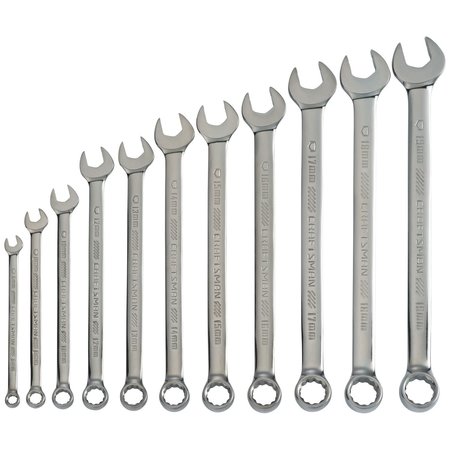 CRAFTSMAN Wrenches, 11-pc Metric Gunmetal Chrome L CMMT87013