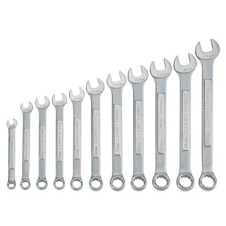 Craftsman Wrenches, 11-pc Metric Raised-Panel Comb CMMT87017