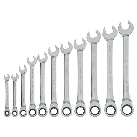 CRAFTSMAN Wrenches, 11-pc Metric Ratcheting Combin CMMT87021