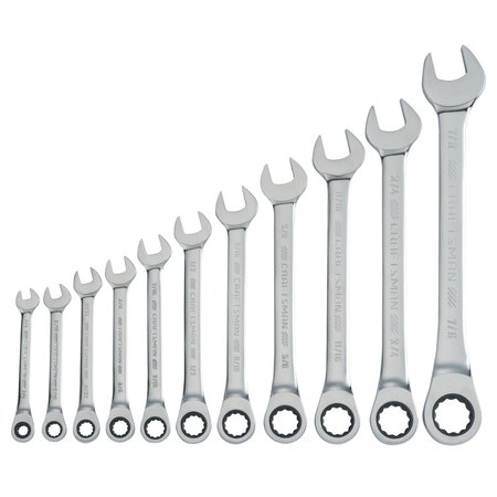 CRAFTSMAN Wrenches, 11-pc SAE Ratcheting Combinati CMMT87022